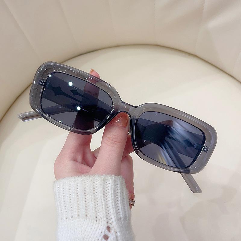 JYL TS Square Sunglasses Unisex UV Protection Leopard Decor Z3756