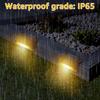 Outdoor Stair Solar Light IPX 65 Waterproof Garden Step LED Solar Lamp for Yard Railing Fence Pathway Patio Lawn Decor 1-16Pcs