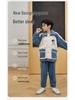 Cute Cartoon Boys' Coral Fleece Pajamas - Cozy Winter Flannel Sleepwear for Kids