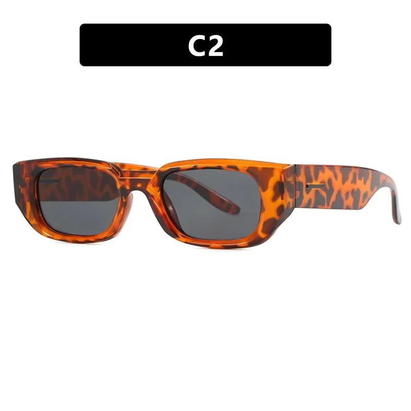 Fashion Square Small Frame Sunglasses Retro Brand Designer Sun Glasses Uv400 Shades Eyewear Men Goggles Trendy Glasses