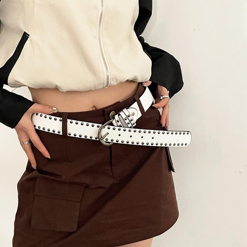 PU Waist Belts with Adjustable Pin Buckle Thin Adjustable Waist Belt Universal Woman Dresses Skirt Coat Waistband