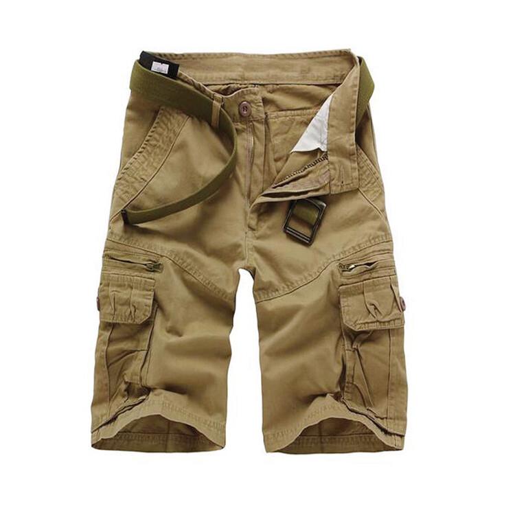 Men's Multi-Pocket Casual Mid-Length Workwear Shorts