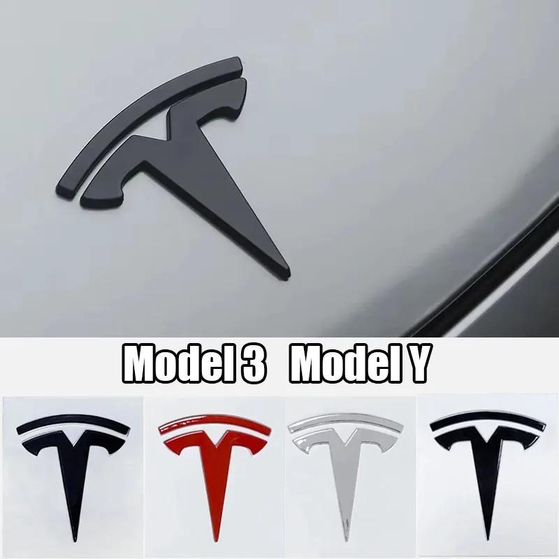 Hot Selling Car Decoration Stickers Tail Label Front Label Metal Logo for Tesla Model3/Y Personality Modification Black Label
