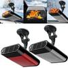 12V/24V Electric Car Heater 120W Portable Heating Fan 2 In 1 Defogger Defroster Demister 360 Degree Rotating Anti-Fog Car Heater