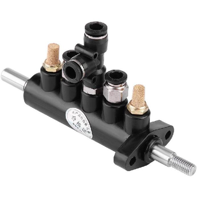 Control Valve Foot Pedal for Tire Changer Machines Duty Steel Construction with Mufflers 8mm Pipe Diameter Compatible with Type A(4)