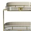 2 Tier Storage Shelf Decoration Practical Transparent Container Organizer Holder for Kitchen