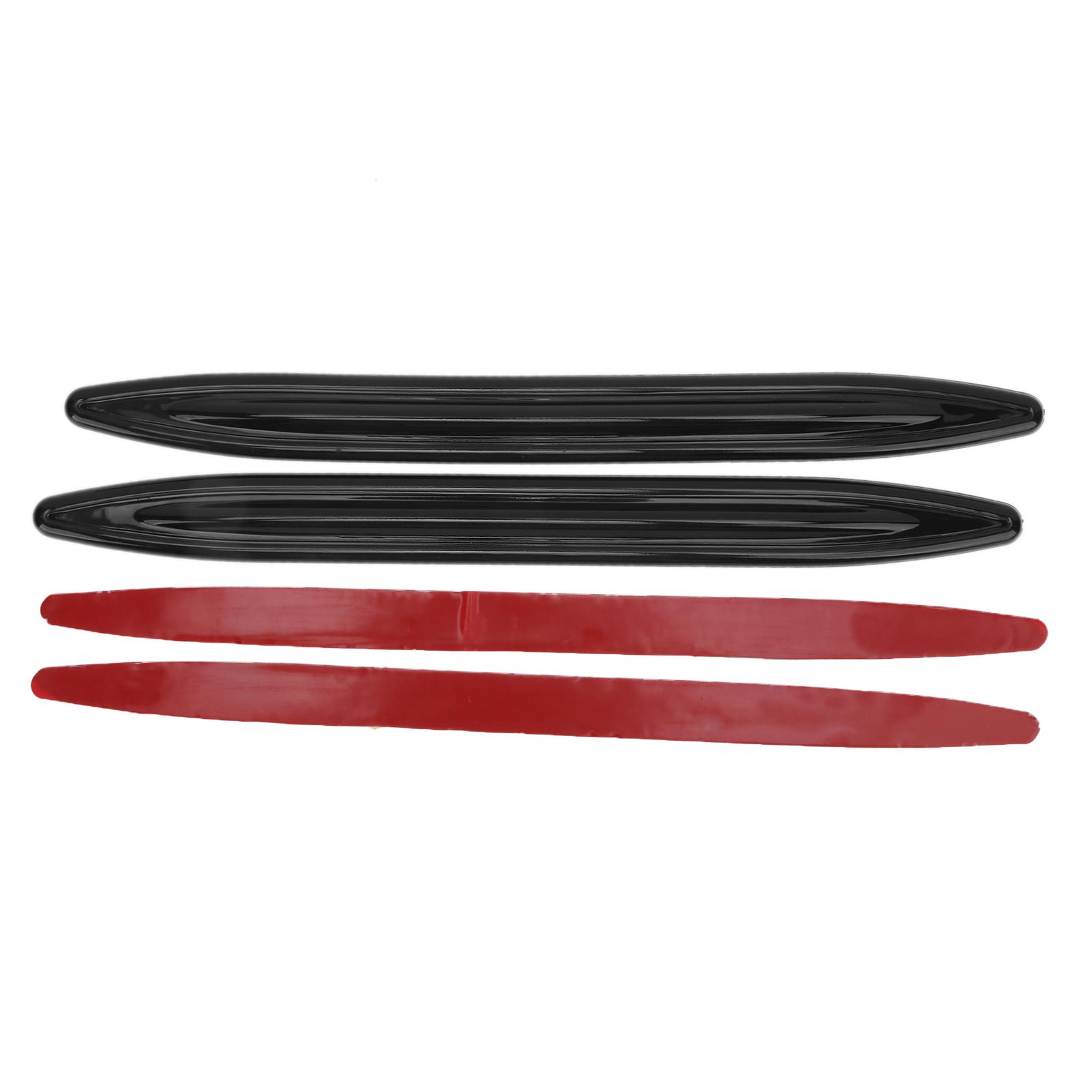 

2 шт. Защитные полосы для переднего и заднего бампера автомобиля, уголки дверей, глянцевые черные, модификация