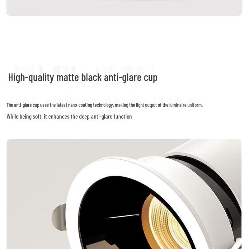 UOSU Recessed Anti-Glare 7W Downlight