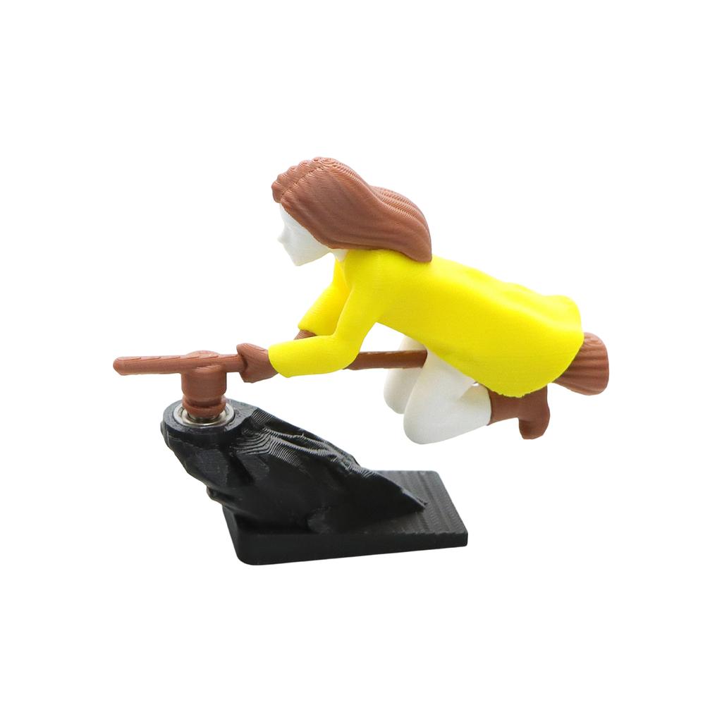 Hexe und Auto Drift Dekoration Ornament