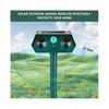 2024 Ultrasonic Animal Repellent, 1-Pack Solar Outdoor Deer Repeller with Motion Sensor, Deters Cats, Squirrels, Rabbits