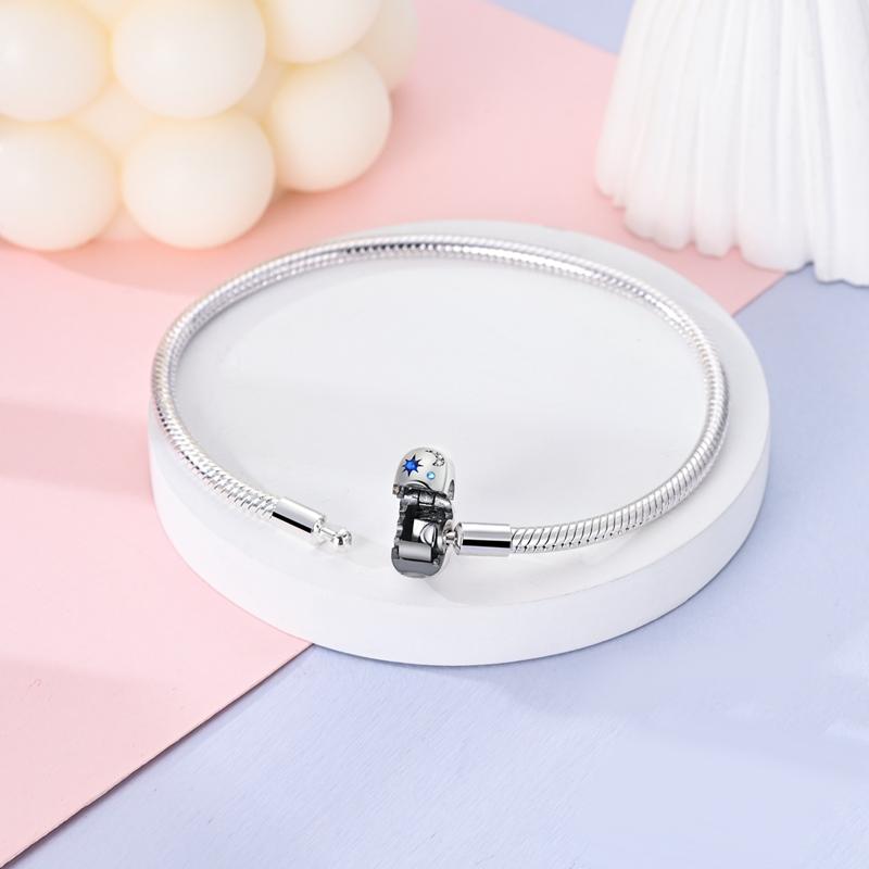 Bracelet Silver 925 Original Cute Cat Luminous Butterfly Tree of Life Bracelets Fit DIY Charms Beads Jewelry Gift Making
