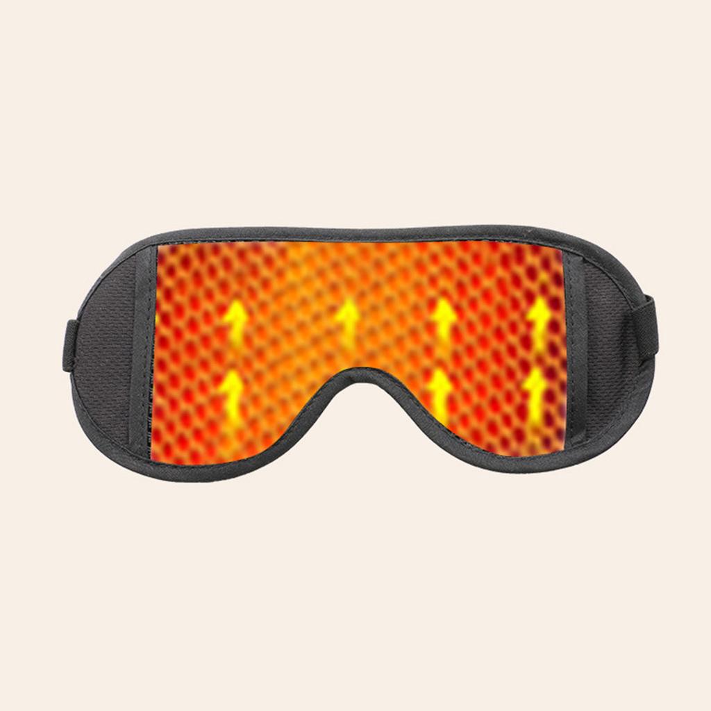 Heated Eye Mask 3 Temp Modes Fast Heating USB Powered Safe Voltage Eye Heating Pad for Home Travel Office