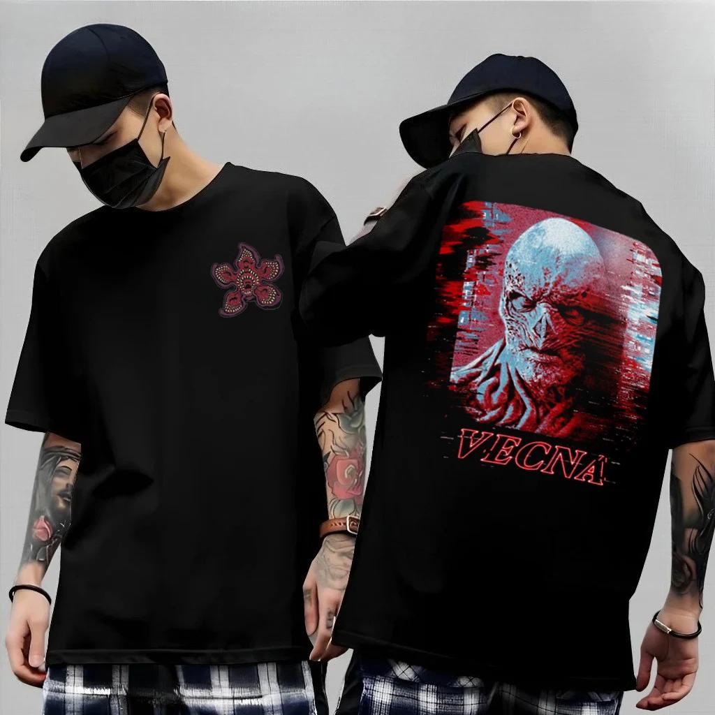 Terror Vecna Demogorgon T Shirt Men Women Cannibal Flower Monster Print Fashion High Street ParentChild Cotton Streetwear Tops