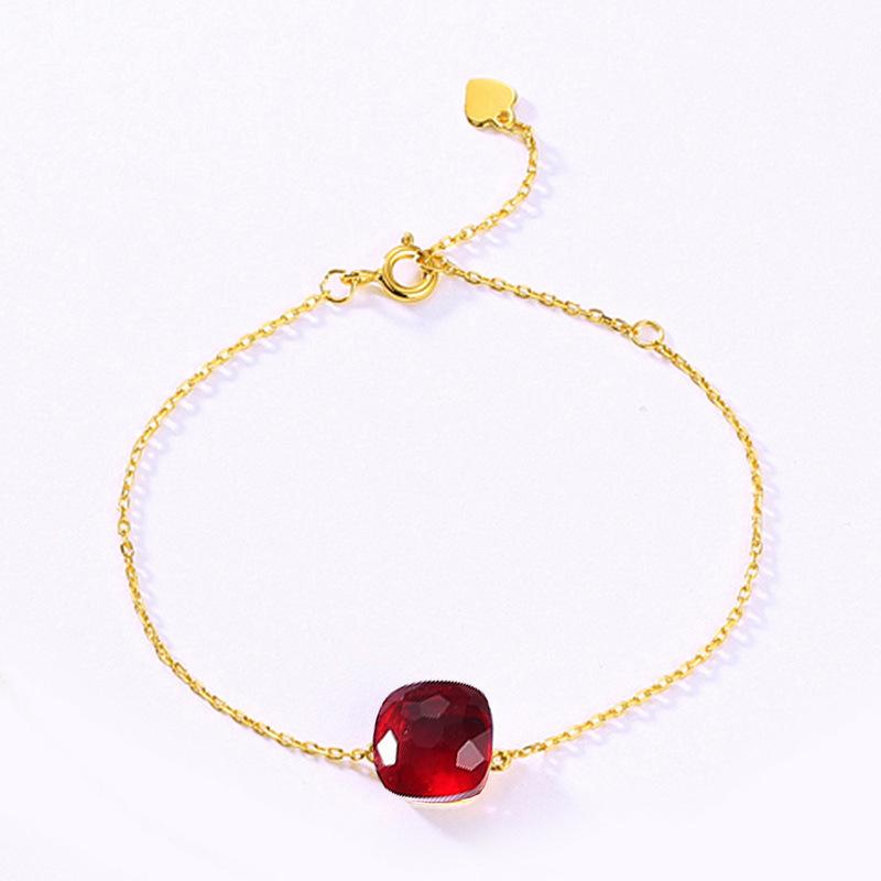 

S925 Silver-Plated 10K Gold Retro Bracelet: Simple, High-End Fashion 925 Silver