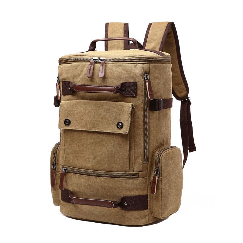 

Backpack Fashion Parka Canvas Men s Business Backpack Khaki
