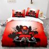 American Football Duvet Cover Set 3D Sports Rugby Player Comforter Cover Skull Football Player Polyester Bedding Set For Kid Boy