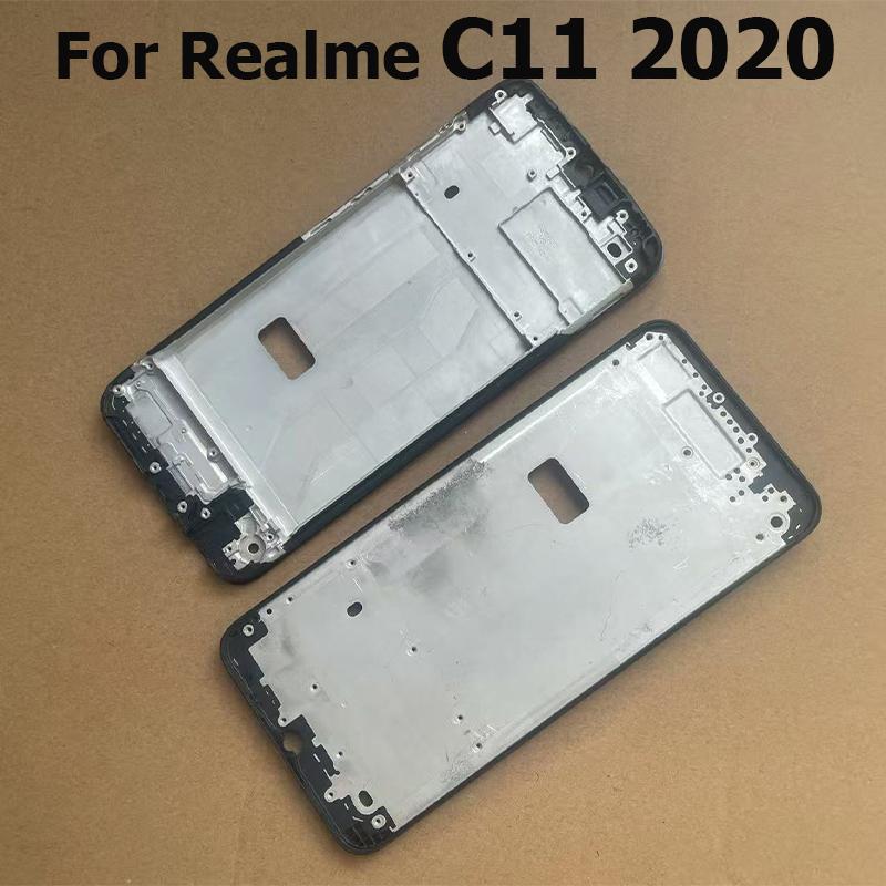 LCD Frame Front Middle Housing Cover Chassis Bezel For Realme C11 2020 Front Cover Case
