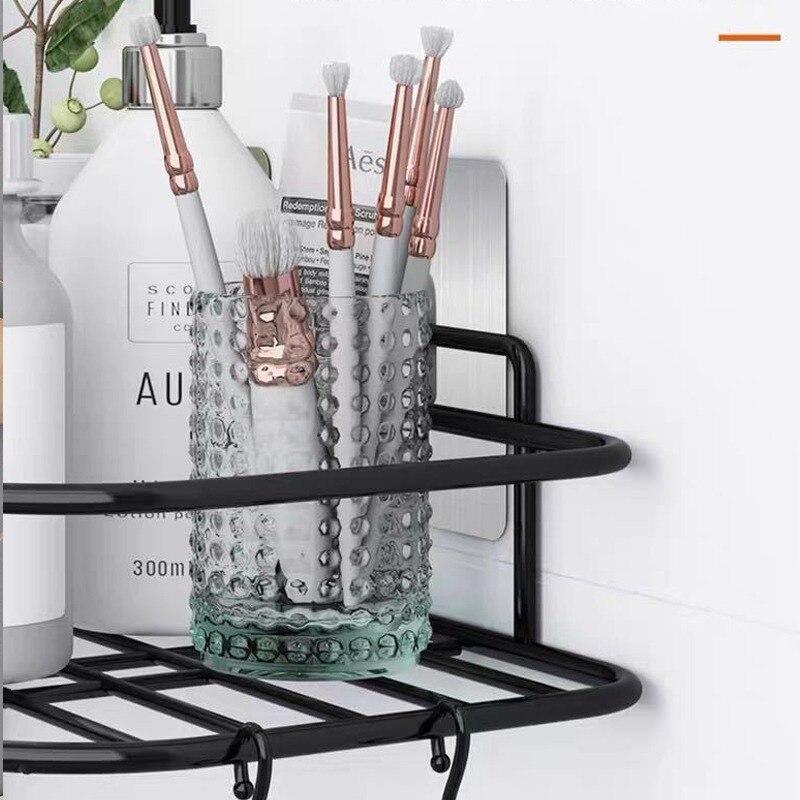 Bathroom Shelf Kitchen Organizer Shelves Corner Frame Iron Shower Caddy Storage Rack Shampoo Holder for Bathroom Accessories