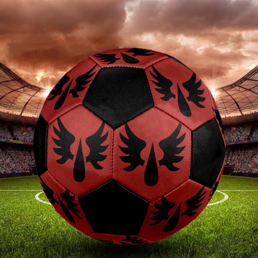 Blood Angels Cool Indoor Soccer Ball Colorful Machine Stitched PVC Size 5 Team Training Competition Ready Durable High-Bounce Cool Sports Gift