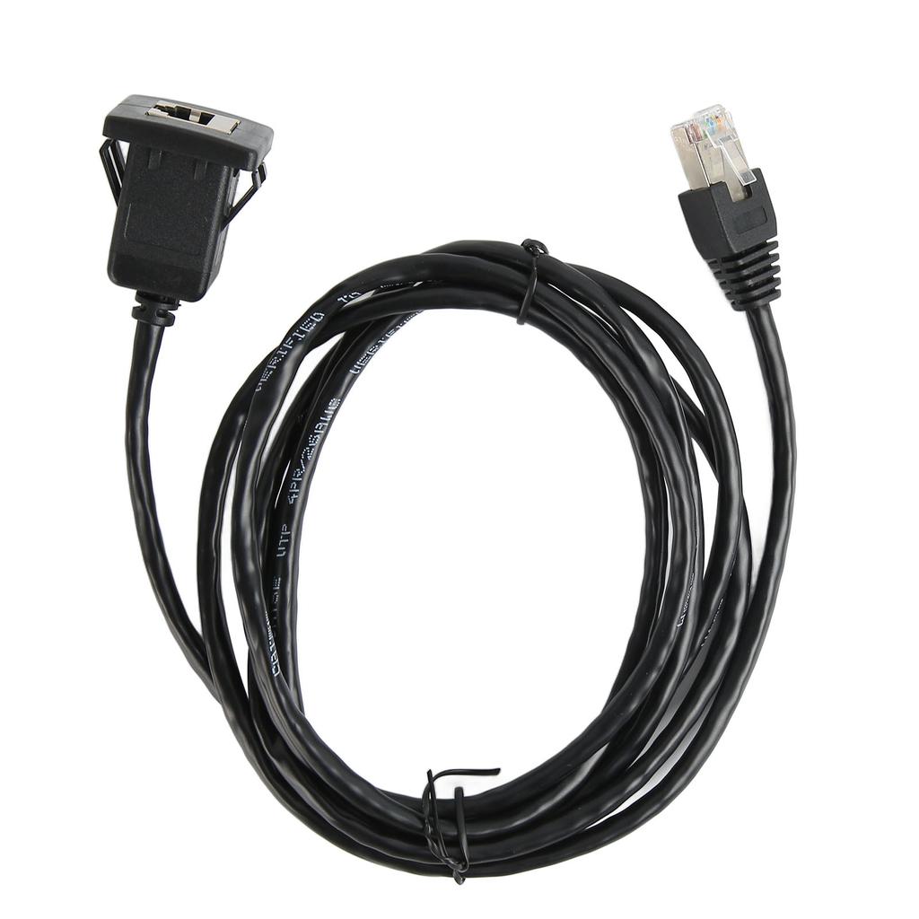 Cat5e Flush Mount Cable Universal Cat5e 100M Male to Female Ethernet Network Panel Mount Extension