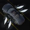 2/4Pcs Car Angel Wings Wireless Car Door LED HD Welcome Courtesy Shadow Projector Lamp Logo Light Cars Accessories Neon Lights 4