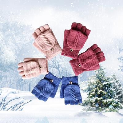 Caldi Nuovi Guanti Invernali Caldi Lavorati a Maglia per Uomo e Donna. Guanti senza dita da donna.