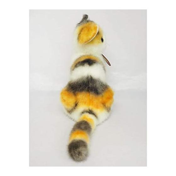 Sanei Graceful Cat (Made In Japan) Calico Sitting Plush, 23cm, Adorable Expression