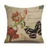 Linen Pillowcase Home Cute Butterfly Sofa Pillowcase Office Nap Pillow