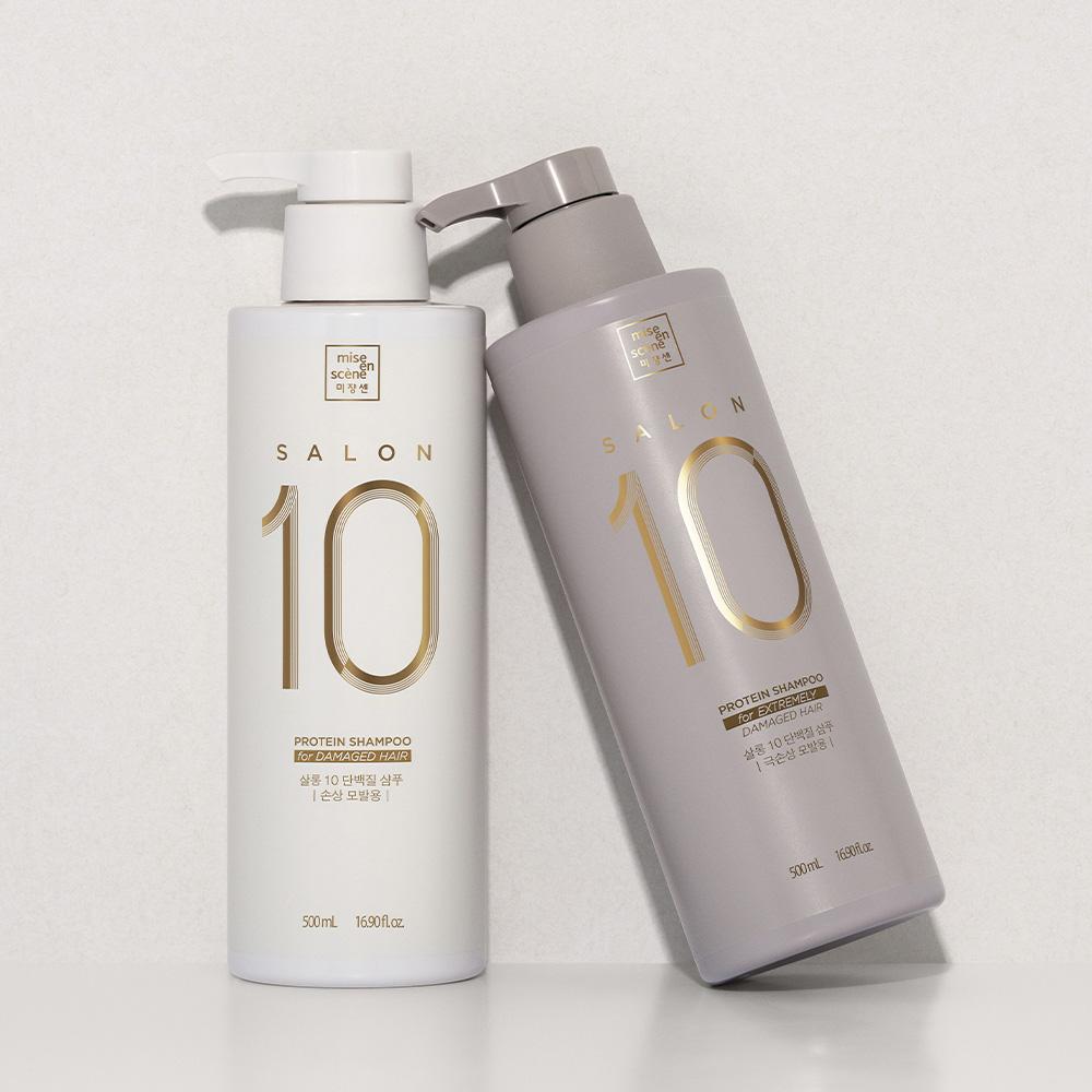 Mise-en-scène Salon 10 Proteinový šampon pro poškozené vlasy 500ml/990ml