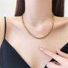 Minimalist European-American Metal Mesh Necklace & Bracelet Set