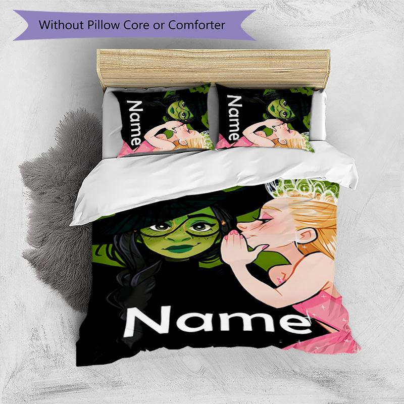 3pcs The Wizard of Oz3 Cover Set - Personalized Name, HD Printed Bedding with 1 Cover and 2 Pillowcases - Perfect for Home Decor, Easy Care
