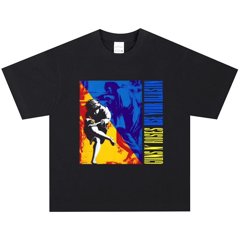Футболка Guns N Roses, Мягкая ткань, Повседневная XL