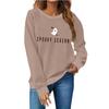 Women's Fashion Casual Print Casual Long Sleeve Round Neck Sweatshirt Top