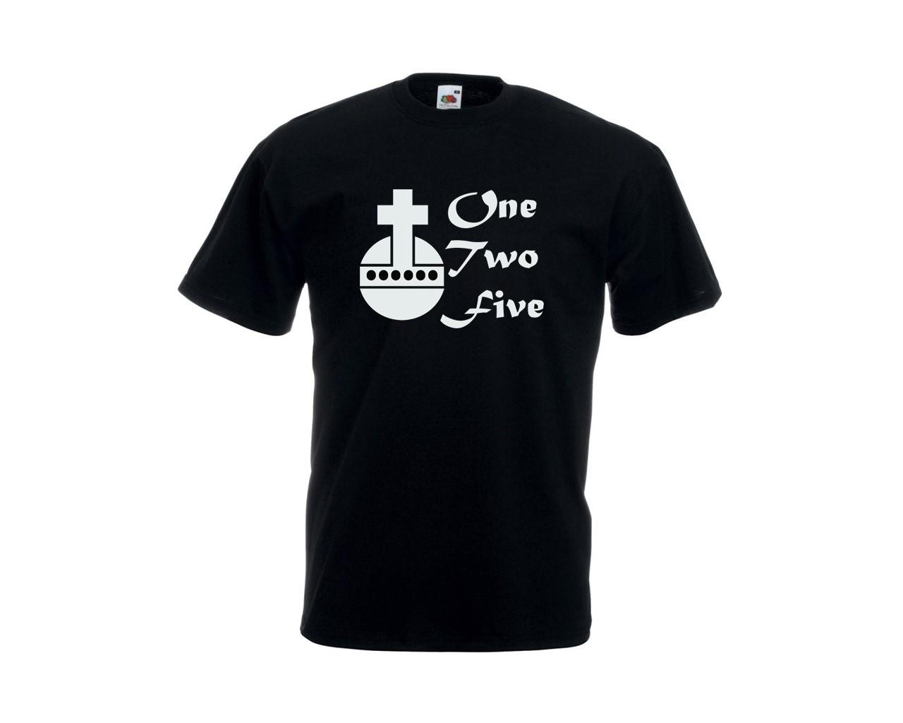 Adults One Two Five Holy Hand Grenade 1975 British Comedy Unisex Black TShirt 2XL