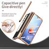 2 Pcs Hinge Capa For Samsung Z Fold 4 5g Case Plating Touch Pen Slot Front Screen Glass Stand For Galaxy Z Fold 4 Fold4 Cover