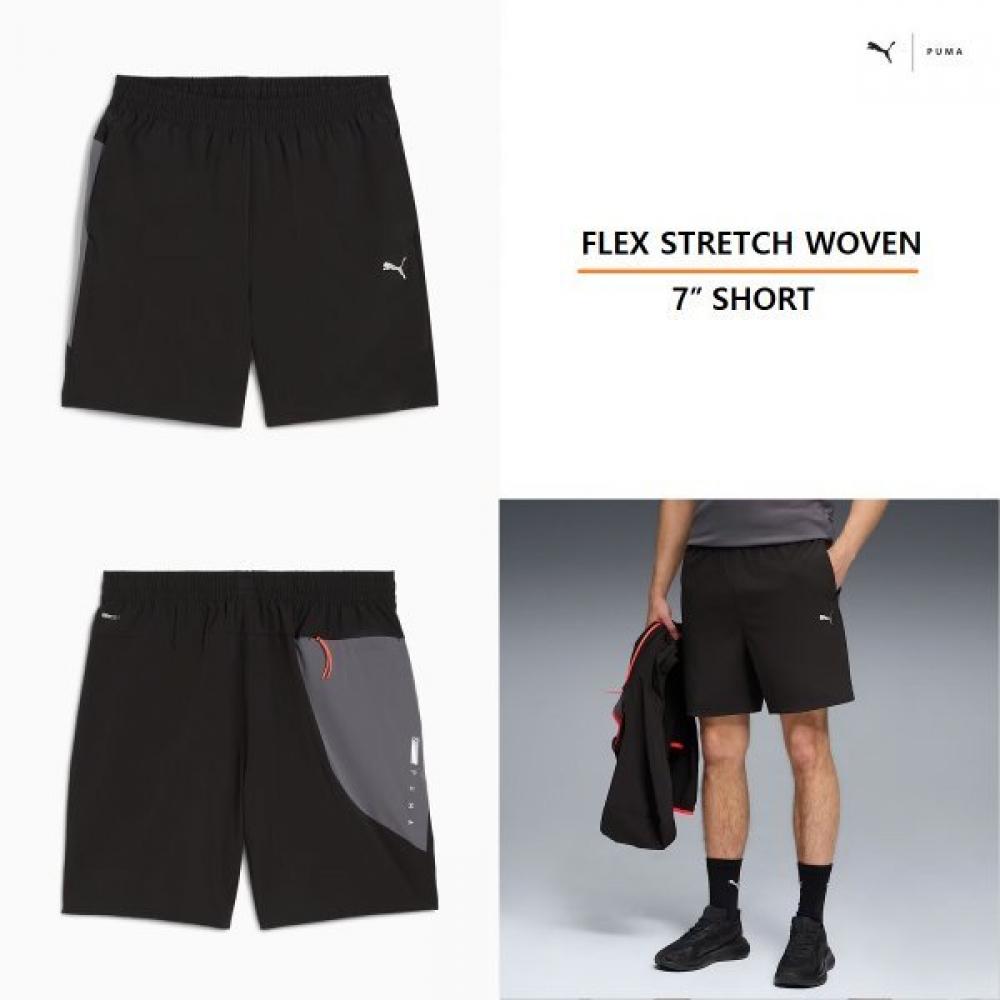 

Puma Men S Flex Stretch Woven 7 ShortS 528282 01 black/M