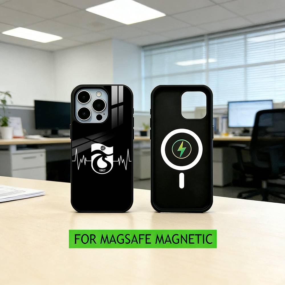 Trabzonspor Handyhülle Für iPhone17,16,15,14,13,12,11 Plus,Pro Magnetisch Für Magsafe Kabelloses Laden