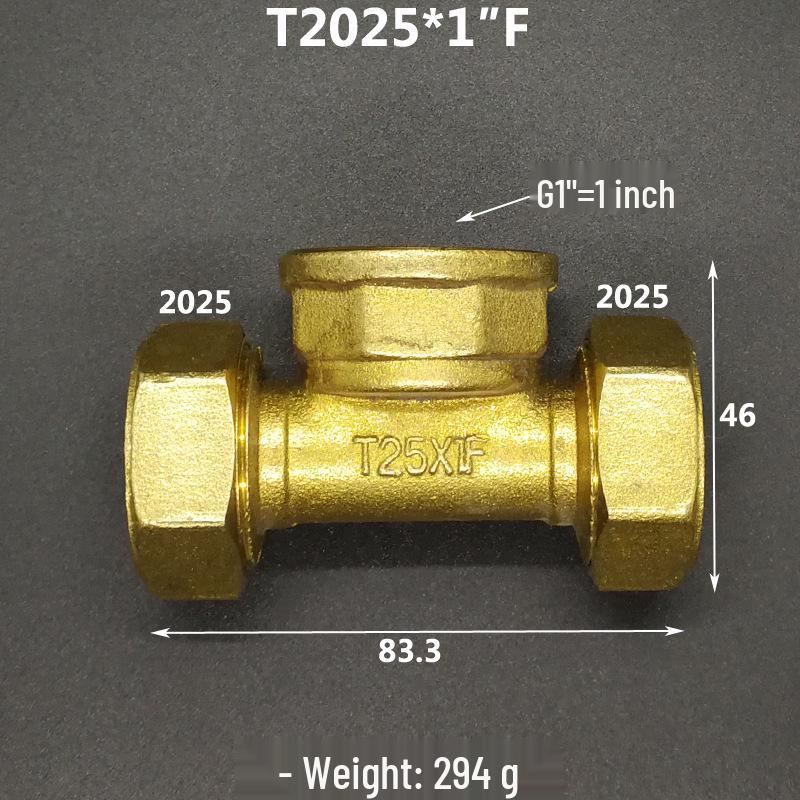 Aluminium-Kunststoffrohr Kupfer T-Stück Fitting: Reduziergewindegrößen 1216, 1418, 1620, 2025, 2632, 4, 6 Punkte.