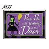 Indoor Balcony Entrance Mat 3D Halloween Rug, Spooky Welcome Absorbent Doormat, Festive Doorway Rug Non-Slip Diatomaceous Earth for Home Bathroom