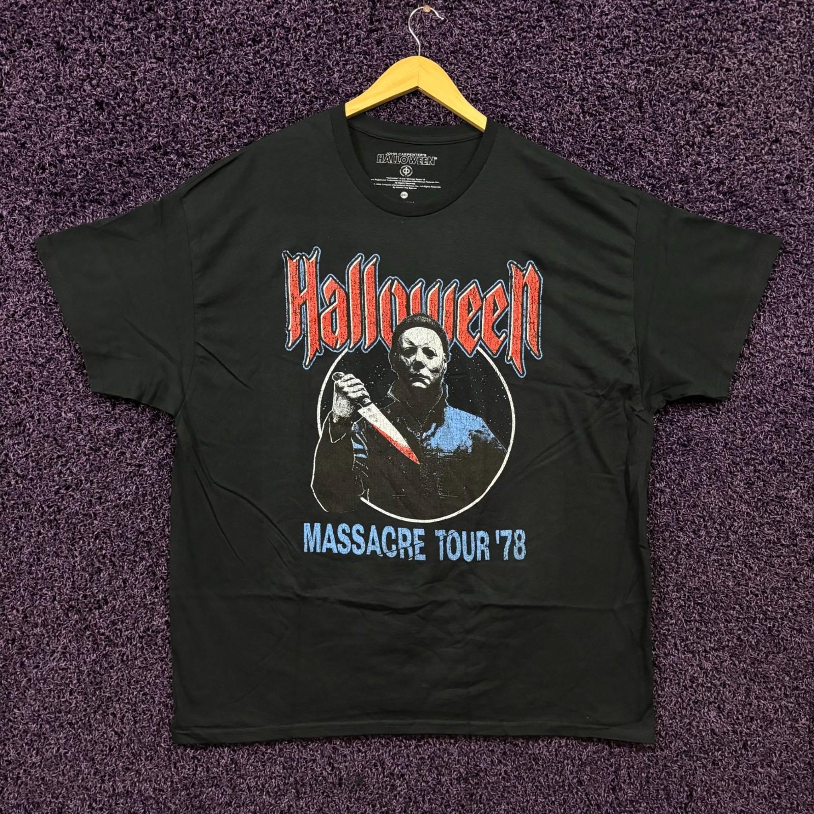 Halloween Michael Myers Massacre Tour 78 Horror T-Shirt 2XL M