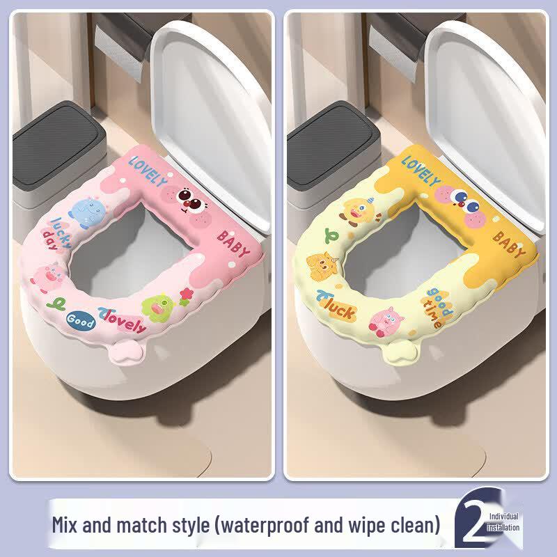 LIEI Thick Waterproof All-Season Toilet Seat Cover