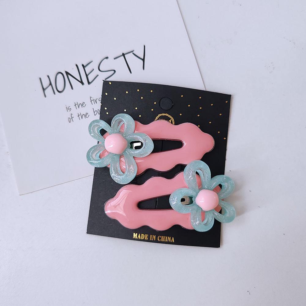 2 buc Ac de păr colorat cu flori dulci, agrafe laterale de păr BB pentru femei, fete, copii, cadou, accesorii de păr, podoabă de cap