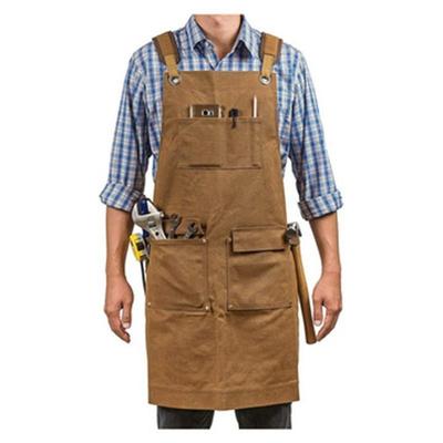 Multi-pocket Canvas Apron with Logo for Woodworkers & Electricians