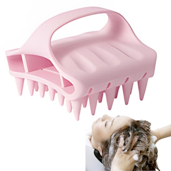 Silicone Wash Brush Relaxation Massage Promotes Hair Growth Deeply Cleans Scalp Deep Cleansing Hair Brush