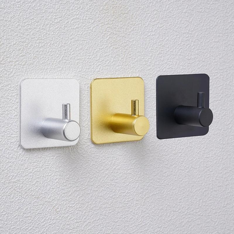 Appendi Asciugamani Vestiti da Bagno Set Metallico Nero 3 Pezzi