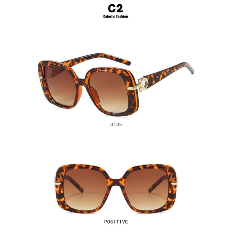 Women's sunglasses, fashion sunglasses, square large-frame sunglasses.