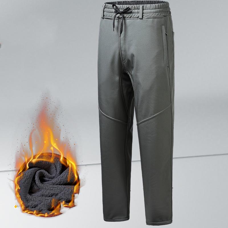 Herren Winter Warme Softshellhose Wasserdicht Outdoor Wandern Bergsteigen Hose