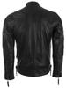 AVIATRIX Herren Leder Racing Biker Jacke (CXUS) - Schwarz