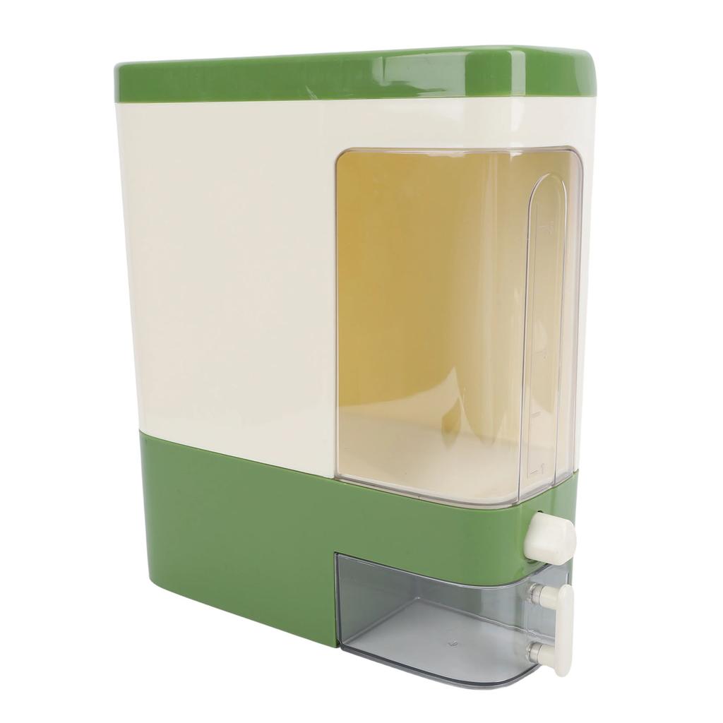 Rice Dispenser Press Type Humidity Proof Slim Rice Storage Container with Cup for Cereal Grain