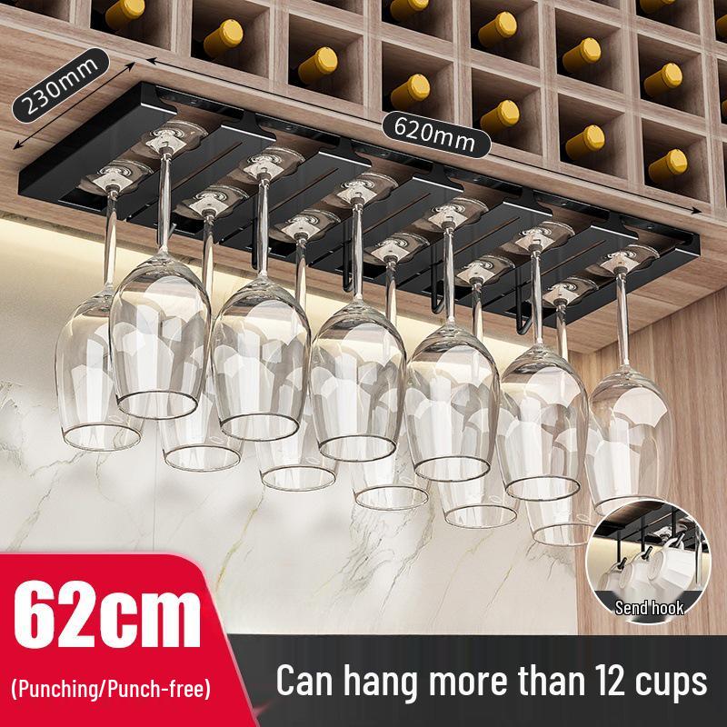 Nordic Red Wine Glass Rack: Upside Down Storage Shelf & Luxury Hanging Ornament